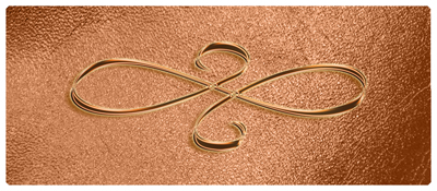 DNSEMP-L-601-CP-SH-CP Copper Scroll Shimmer Copper